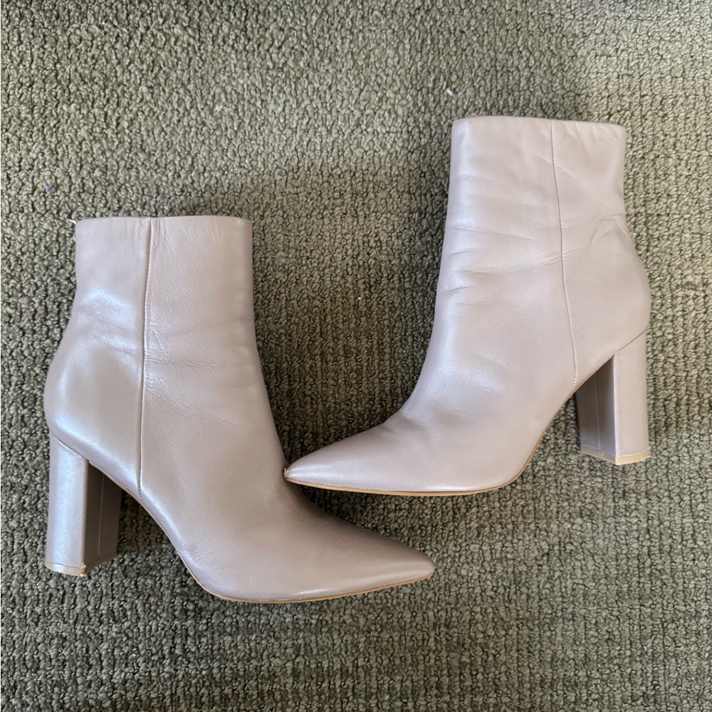 Marc Fisher Tan Ankle Boots with Sleek Design